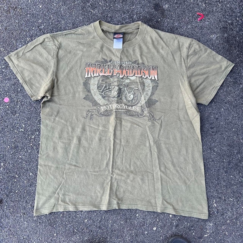 1990s Harley Davidson Graphic AOP shirt size XL